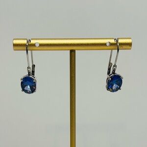 NWOT Periwinkle Gem Drop Earrings with Sterling Silver Hardware